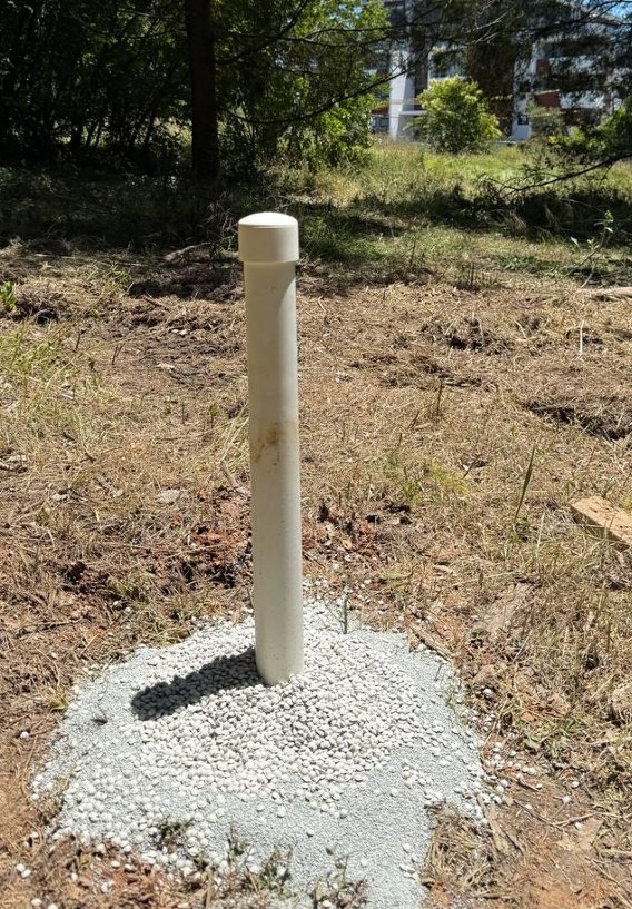 Groundwater monitoring well installed at the Epping apartment development, NSW